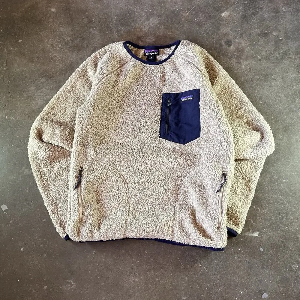 Patagonia Los Gatos Sherpa Fleece Beige Hiking/granola Sweater